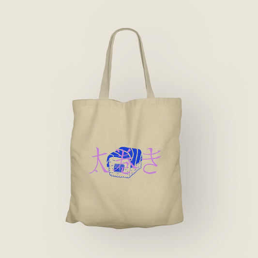 Futomaki Totebag Clásico de Canvas | Color Crema Natural | Tamaño Estándar | Hotculture®