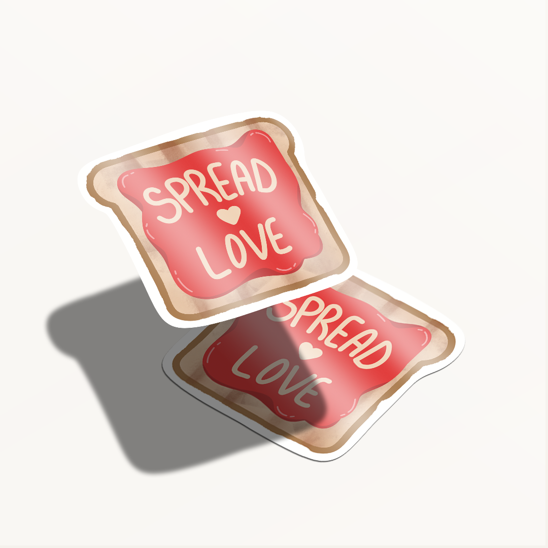 Sticker Spread Love – Diseño Exclusivo Hotculture® | Vinyl Sticker 3" Water & UV Resistant