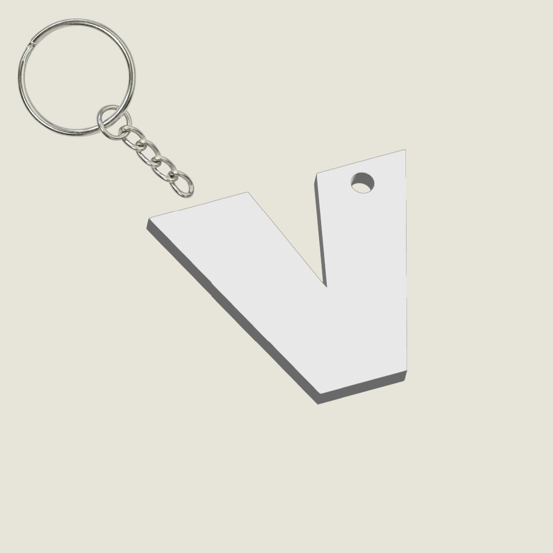 Llavero Acrílico con Inicial | Combinable | Hotculture®