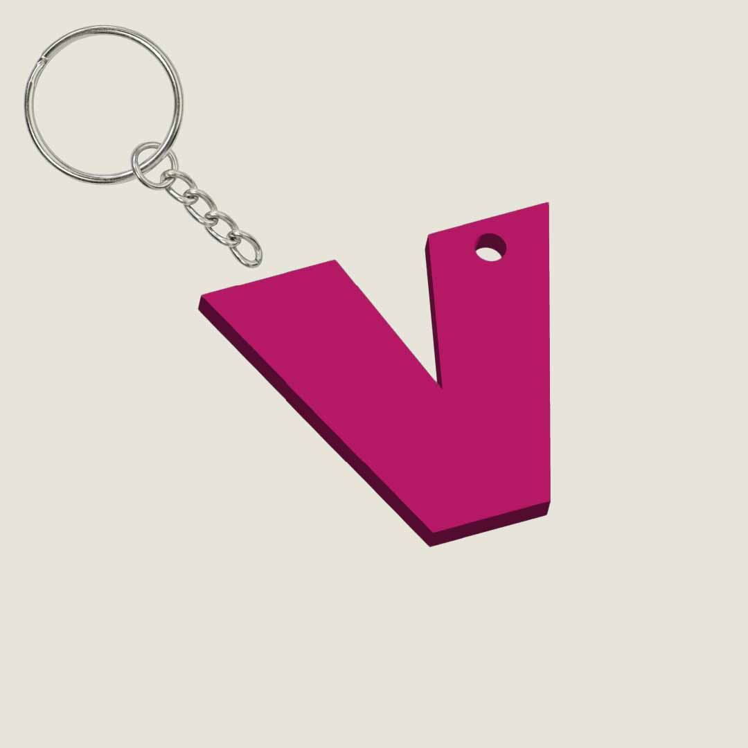 Llavero Acrílico con Inicial | Combinable | Hotculture®