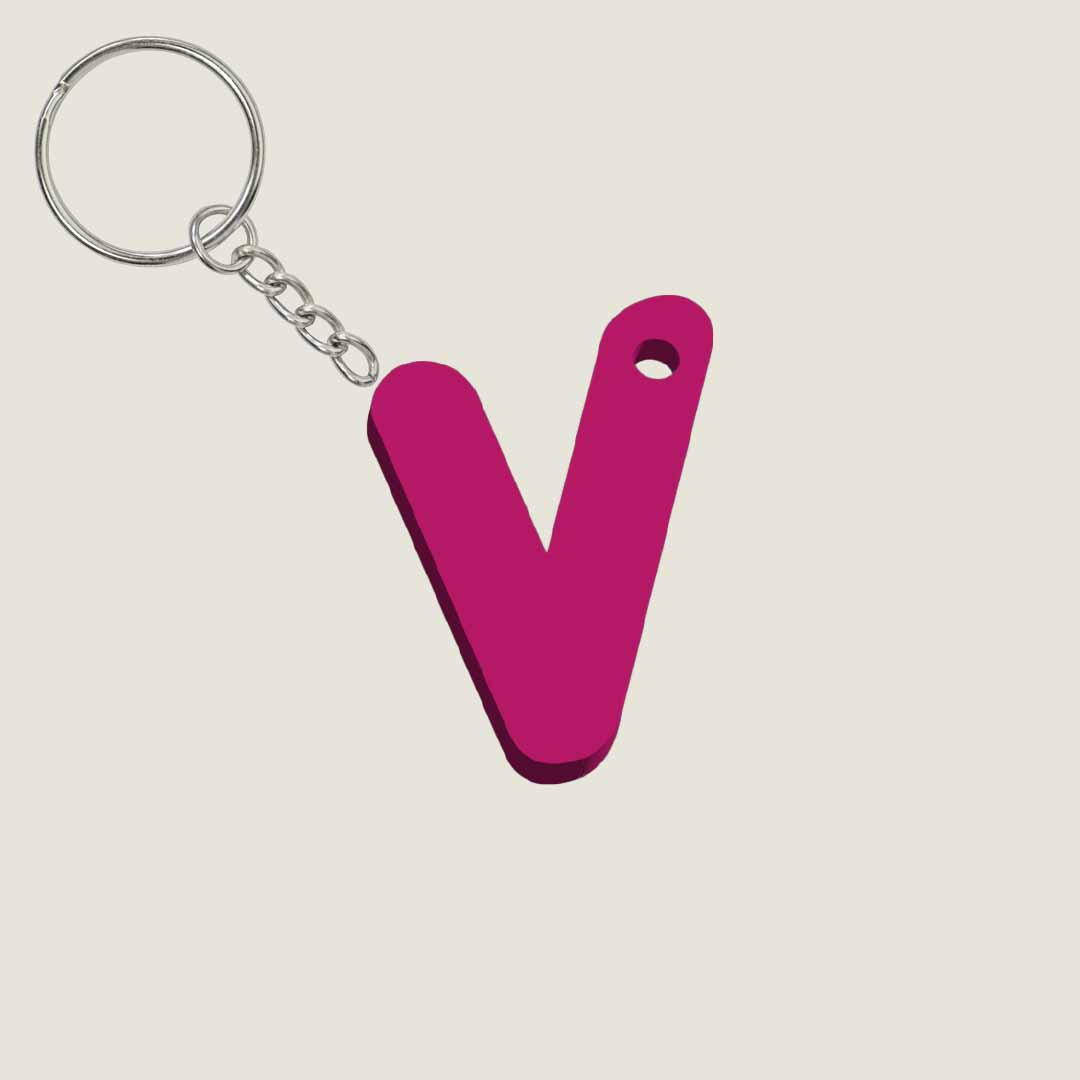 Llavero Acrílico con Inicial | Combinable | Hotculture®