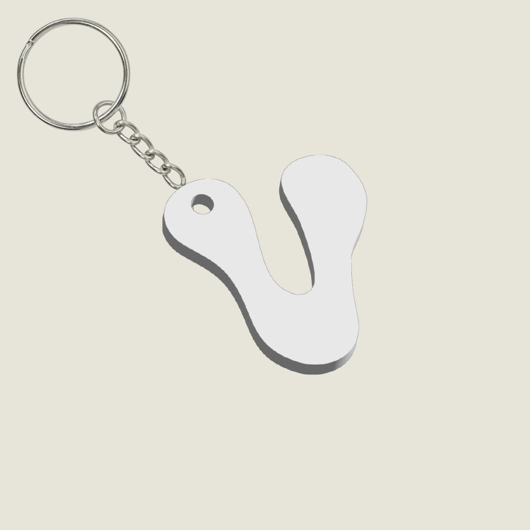 Llavero Acrílico con Inicial | Combinable | Hotculture®