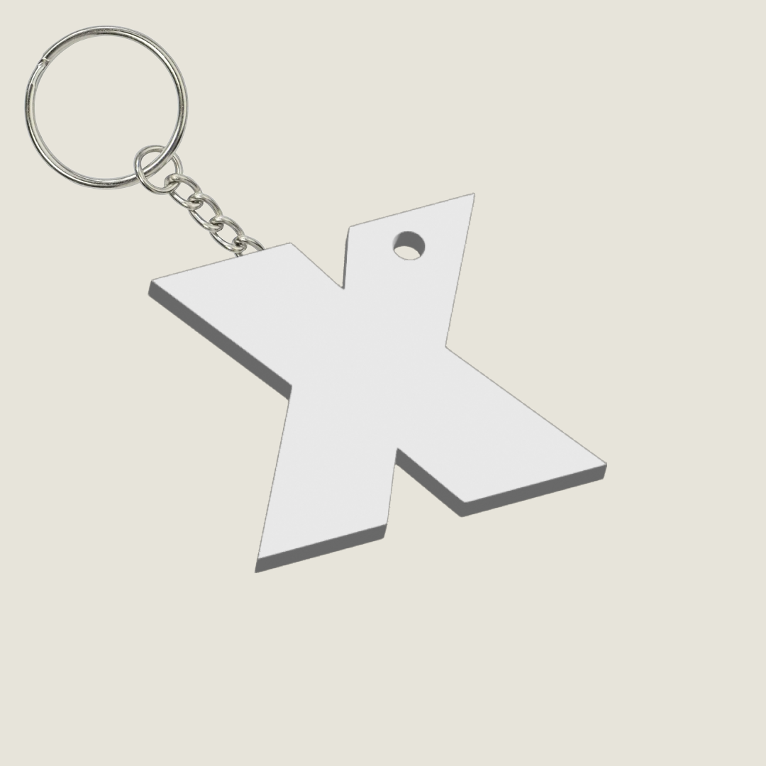 Llavero Acrílico con Inicial | Combinable | Hotculture®