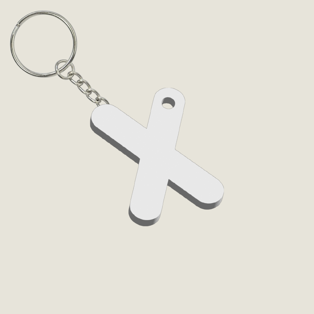 Llavero Acrílico con Inicial | Combinable | Hotculture®