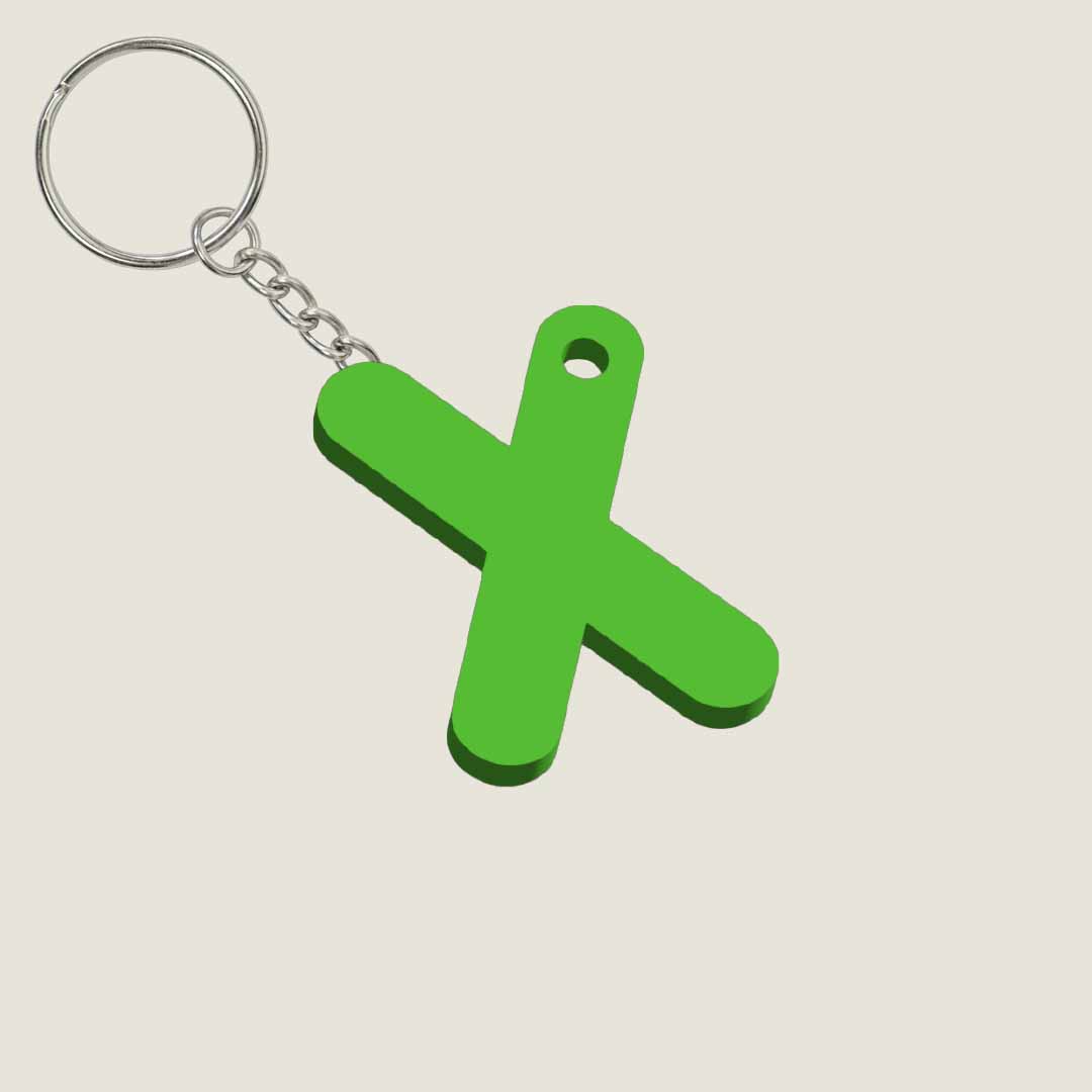 Llavero Acrílico con Inicial | Combinable | Hotculture®