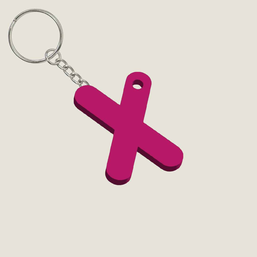 Llavero Acrílico con Inicial | Combinable | Hotculture®