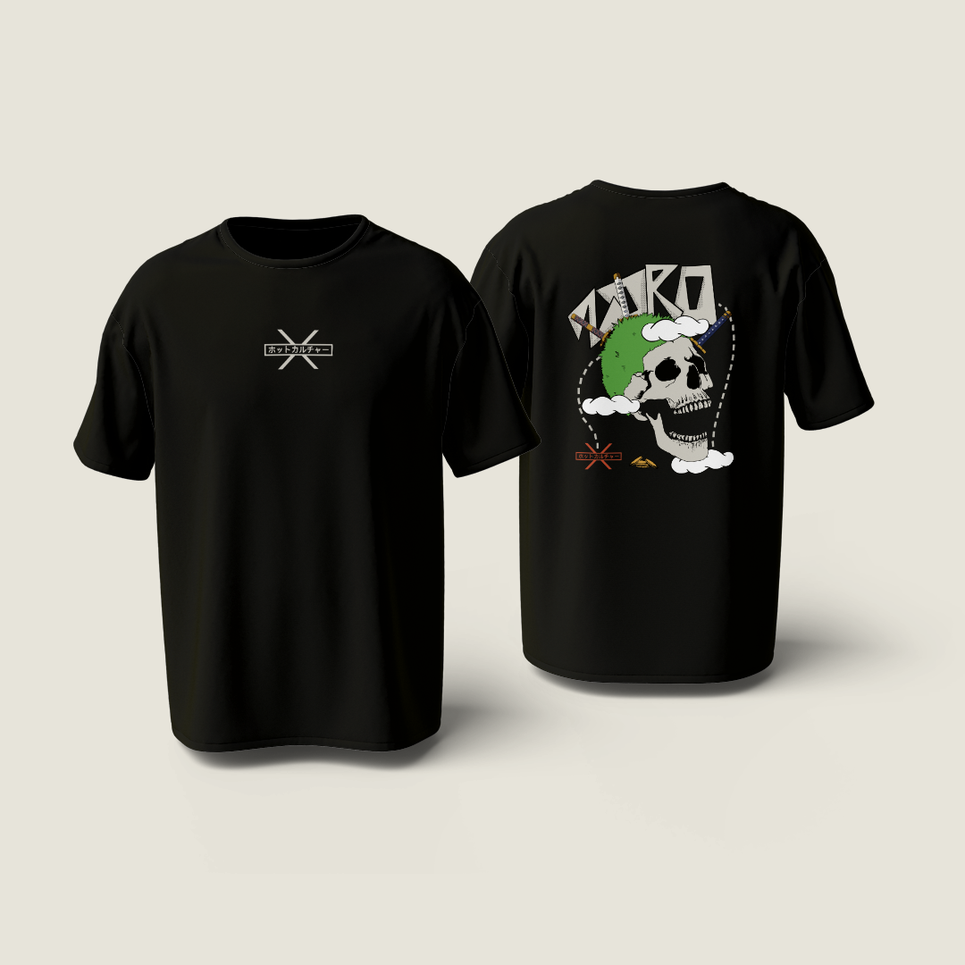 Zoro Skull T-Shirt Hotculture® | Standard Fit | Diseños Exclusivos Ilustrados