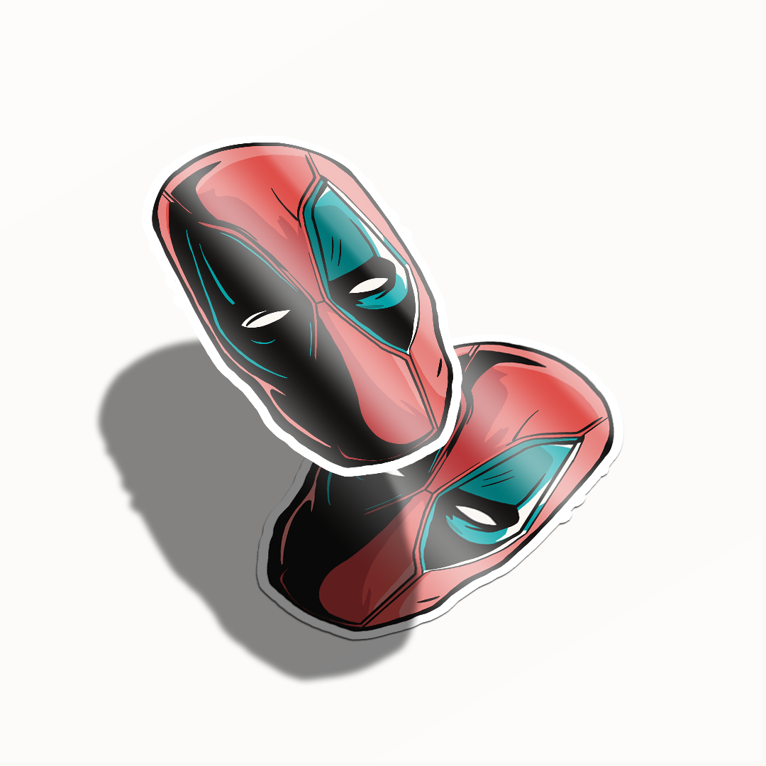 Sticker Deadpool – Diseño Exclusivo Hotculture® | Vinyl Sticker 2.5" Water & UV Resistant