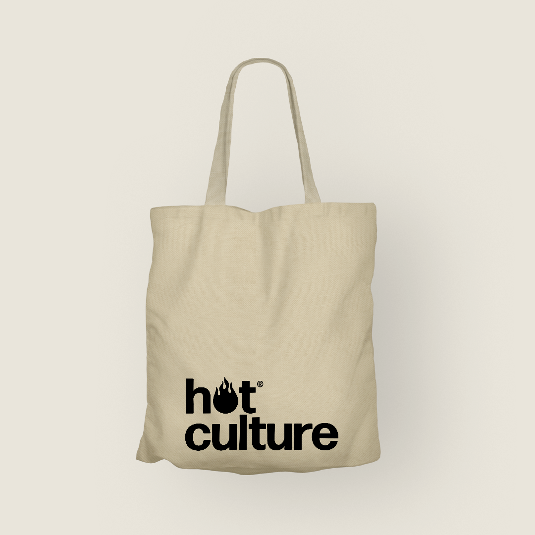 Hotculture® Totebag Clásico de Canvas | Color Crema Natural | Tamaño Estándar