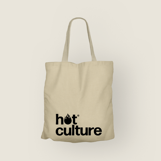 Hotculture® Totebag Clásico de Canvas | Color Crema Natural | Tamaño Estándar