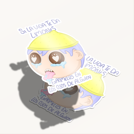 Sticker Limones – Diseño Exclusivo Hotculture® | Vinyl Sticker 2.5" Water & UV Resistant