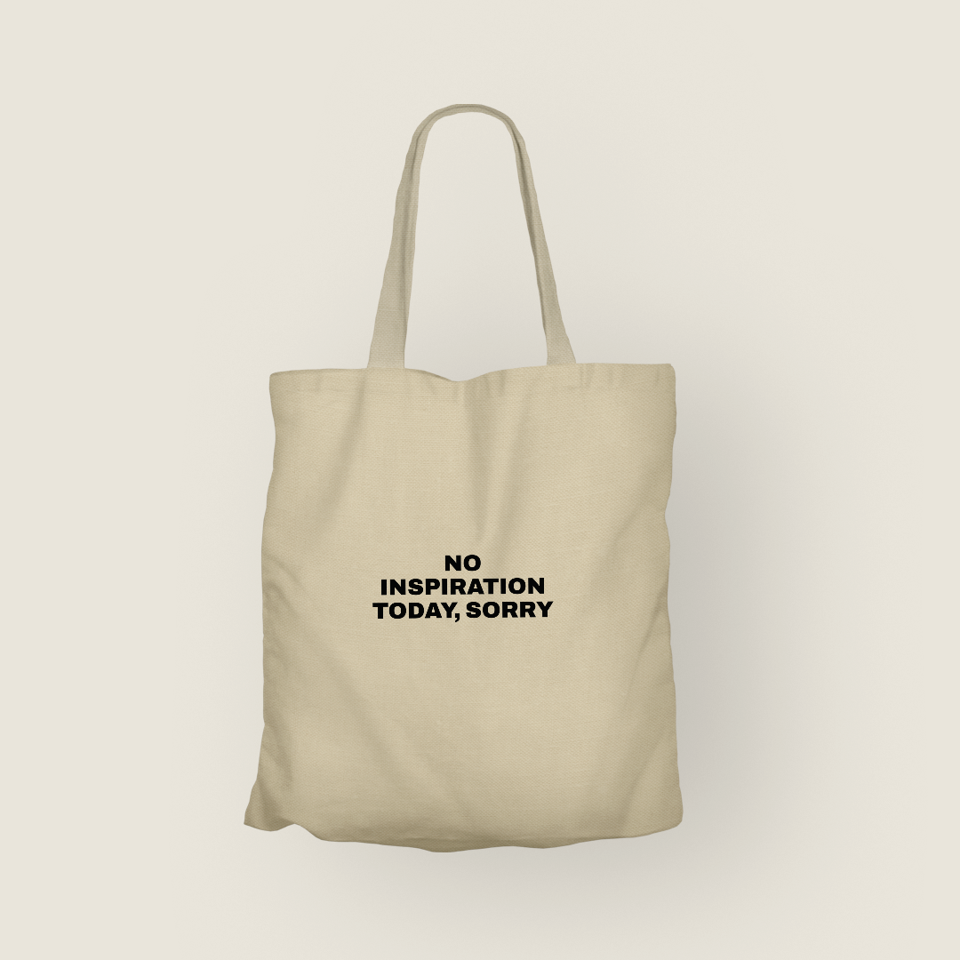 No inspo Totebag Clásico de Canvas | Color Crema Natural | Tamaño Estándar | Hotculture®